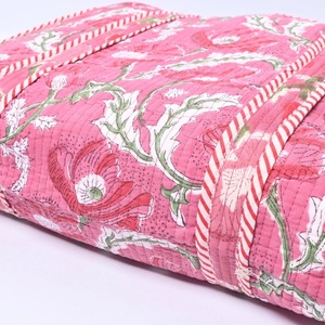 Bolsa de Mano de Tela de Algodón Estampada a Mano para Mujer, con Forro de Lona, Cierre de Cremallera, Diseño Vintage de Moda, para Viajes y Compras - Product Image 2