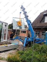 Grue araignée Tonlita pour espaces étroits, grue araignée de 3 tonnes, installation de vitres, mini grue araignée télécommandée avec nacelle pour personnel