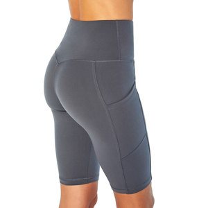 กางเกงขี่จักรยานสำหรับผู้หญิงกางเกงขาสั้นเล่นโยคะเอวสูงยกก้นกางเกงสำหรับผู้หญิงดีไซน์ใหม่ - Product Image 4