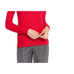 Maglietta casual a maniche lunghe con collo alto Planet Gold Junior, colore rosso, taglia media - Product Image 3