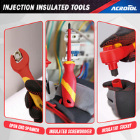 Kit d'outils d'électricien isolés VDE 1000V OEM 23 pièces, ensemble d'outils à main CRV 3/8'' avec tournevis, pinces, clés et douilles pour la réparation