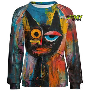 เสื้อสเวตเชิ้ตผ้าฟลีซแบบยูนิเซ็กซ์ อุ่นสบาย คอวี ทรงลำลอง สำหรับฤดูใบไม้ร่วงและฤดูหนาว รับออกแบบตามสั่ง ขายส่ง OEM - Product Image 1