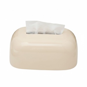 Stylish Modern Crumpled Design <b>Green</b> Designer Metal Tissue Holder Tissue Dispenser For Home Office Decoration Napkin Holder - Product Image 4