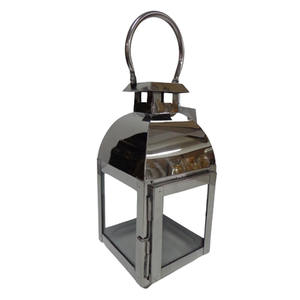 Lanterne enduite de poudre noire décoration de concepteur de fer et de verre en métal lanternes de conception de décoration moderne design d'intérieur à la maison - Product Image 3