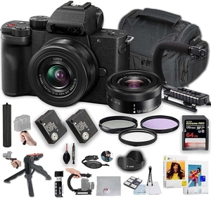 กล้องดิจิตอลมิเรอร์เลสพร้อมเลนส์ 12-32 มม. วิดีโอ 4K ดีไซน์กะทัดรัด ชุดอุปกรณ์พื้นฐาน (สีดำ) - Product Image 1
