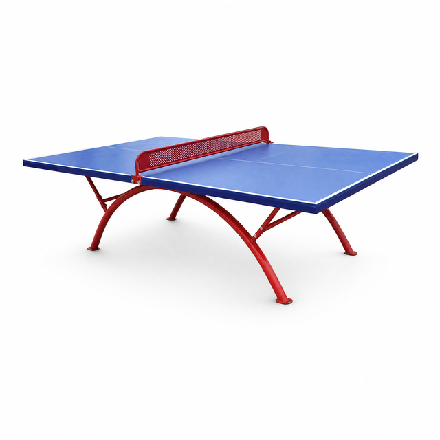 Standard Size Indoor Folding Table Tennis Table SMC Surface Steel Frame for Club Training