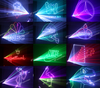 Projecteur laser d'effets de scène DJ intégré FB4 IP65 étanche pour extérieur, RGBW, pleine couleur, animation, 30W/40W