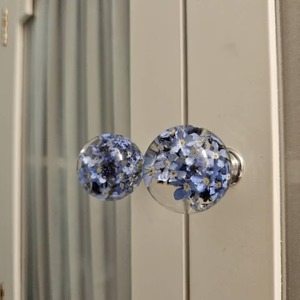 Bouton en résine Design fleur bleue pour armoires tiroirs et portes poignée décorative élégante pour la décoration intérieure et l'utilisation de meubles élégants - Product Image 5