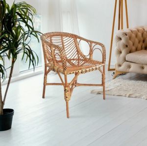 Silla de mimbre Vintage para adultos - Product Image 4