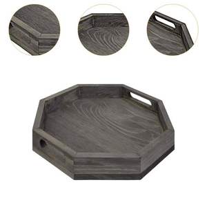 Vente en gros et de haute qualité Hexagon Plateau de service en bois pour les cadeaux et accessoires pour la maison disponibles à bas prix - Product Image 3