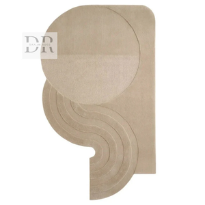 High Quality Hand Woven <b>Tufted</b> Wool <b>Rug</b> Modern Minimalist Solid Pattern Large Area for Dining & Home Floor in Small Spaces - Product Image 2