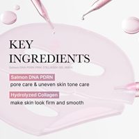 Masque en gelée de collagène rose Medicube Salmon DNA PDRN 4ea - Fabriqué en Corée, masque visage raffermissant de nuit, peau de verre, soin coréen pour la peau