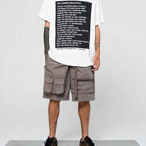 2025 Custom Mid Waist Bermuda/<b>Cargo</b> <b>Shorts</b> Elastic Waist High Street Style Solid Pattern 4 Pocket <b>Short</b> Men <b>Women</b> <b>Knee</b> <b>Length</b> - Product Image 3