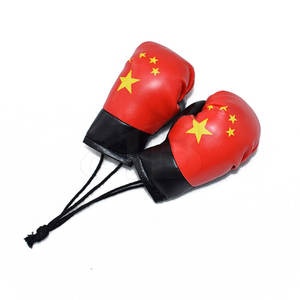 Mini gant de boxe porte-clés en caoutchouc imprimé avec accroche en acier inoxydable pour boxeurs - Product Image 5