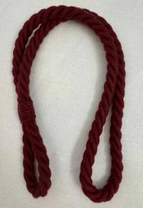 สายรัดผ้าม่านผ้าฝ้ายสีแดงเบอร์กันดีแบบ Oxblood รุ่นใหม่ - Product Image 1