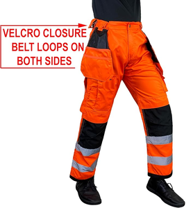 Pantalones de soldadura, traje protector, resistente al calor y al fuego, pantalón de soldadura de piel de vaca, seguridad industrial antiestática y resistente - Product Image 2