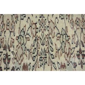 พรมขนสัตว์ลายเย็บปะต่อสีเขียวสีเบจคลาสสิกขนาด6.2x9.7ฟุตสไตล์ตุรกี Aubusson ดีไซน์สำหรับห้องนั่งเล่นข้างเตียงห้องโถงน้ำยางสี่เหลี่ยมผืนผ้า - Product Image 5