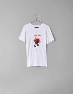 Camiseta Básica de Cuello Redondo para Mujer, Camiseta Informal de Algodón Suave, Ajuste Cómodo, Ligera, para Uso Diario - Product Image 4