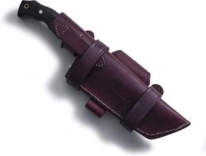 Couteau de chasse artisanal en acier J2, manche en G10, lame fixe, couteau pour droitier, étui en cuir de buffle - Product Image 3