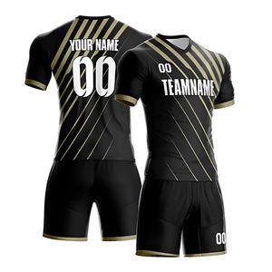Venta al por mayor de conjuntos de uniformes de fútbol personalizados Unisex poliéster verano invierno Jersey Kit con estampado para adultos fútbol Jersey uniformes - Product Image 4