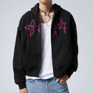 Fabricant d'usine de sweats à capuche à fermeture éclair complète poids lourd sweat à capuche à fermeture éclair complète au design personnalisé pour adultes - Product Image 1