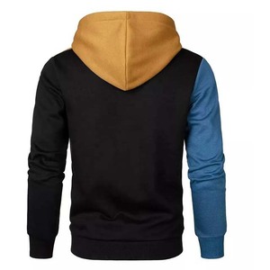 Sudadera con Capucha para Hombre, Diseño Moderno en Color de Contraste, Informal de Invierno, con Apliques Bordados, Forro Polar, Cierre de Cremallera y Manga Larga - Product Image 4