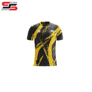 Vêtements de football à sublimation personnalisés au design authentique Maillots de football pour enfants, jeunes, vert fluo, rouge et jaune, bleu - Product Image 4
