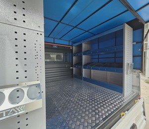 OEM Heavy Duty Van Shelving System with Long Storage Shelves <b>Tool</b> <b>Drawers</b> and Cargo Organization for Commercial Vans - Product Image 3