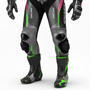 Combinaison en cuir de course professionnelle pour moto, logo personnalisé, combinaison de course pour motard, fabricant professionnel de combinaisons en cuir de moto - Product Image 6