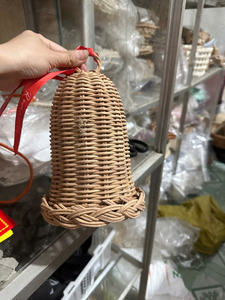 Juego de adornos de árbol de Navidad de ratán, decoración de vacaciones de granja Bohemia Natural de mimbre, decoración colgante de Navidad ecológica, venta al por mayor - Product Image 6