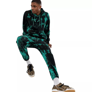 OEM Wholesale Cotton Unisex Solid Color Plain <b>Tie</b> <b>Dye</b> Tracksuit <b>Set</b> Jogging Suit Hoodie Men Sweatsuit Wholesale Jogging Wear - Product Image 3