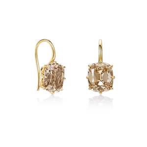 Boucles d'oreilles pendantes en diamant taille ancienne style champagne, bijoux de mode vintage - Product Image 2