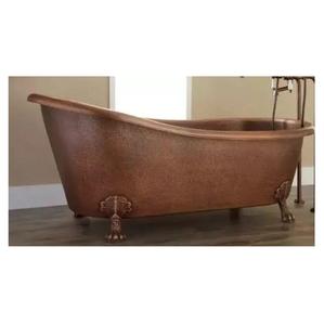 Exportador indio ofrece bañera independiente martillada de cobre sólido de estilo vintage de alta calidad excelente para uso en el baño antiguo - Product Image 1
