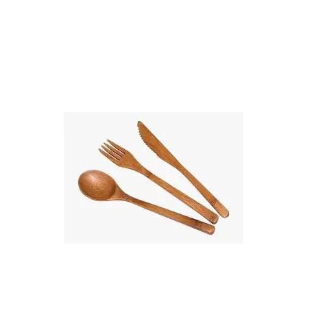 Tenedor de madera de calidad estándar, cuchara, juego de cubiertos, herramienta de cocina a precio al por mayor, hecho por fabricante indio