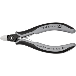คีมตัดด้านข้าง KNIPEX Precision Electronics ขนาด 125 มม. รุ่น 2 ขอบตัดเฉียง ไม่ขัดเงา - Product Image 1