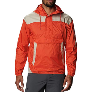 Chaqueta cortavientos de nailon personalizada OEM con cremallera, impermeable, ligera, para hombre, para correr al aire libre, chaqueta impermeable con capucha de nailon - Product Image 1