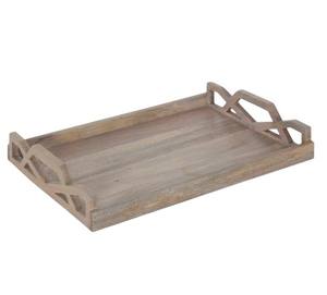 Plateau de service en bois de la plus haute qualité plateau accessoires de cuisine petit déjeuner vaisselle meubles de ferme plateau de service décoratif - Product Image 3