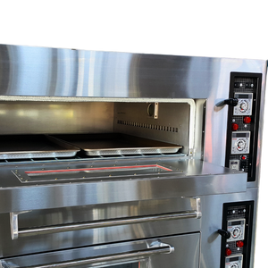 Ligne de production de pizzas haut de gamme avec four à gaz à pont, contrôle numérique et acier inoxydable pour boulangeries commerciales - Product Image 6