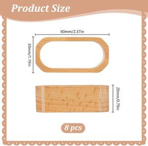 Anillos de Servilleta de Madera con Diseño de Calabaza, Ecológicos, para Otoño, Decoración de Mesa, para Fiestas de Acción de Gracias, Eventos, con Logotipo Personalizado - Product Image 4