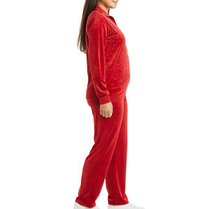 Ensemble survêtement en velours, design en velours, survêtement deux pièces, veste et pantalon, survêtement pour femme, haute qualité, strass pour femme - Product Image 6