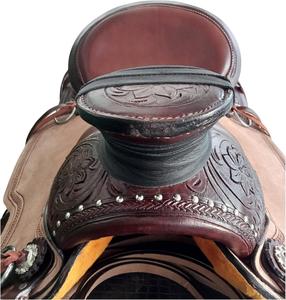 Selle Western en cuir véritable de qualité supérieure pour cheval Selle de course pour équitation Selle Western - Product Image 4