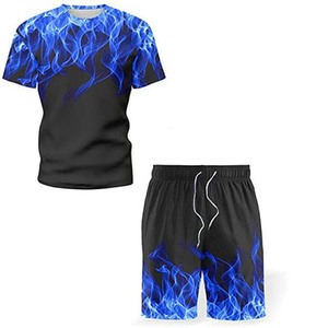 Conjunto de pantalón corto personalizado para hombre, conjunto de dos piezas, alta calidad, sublimación, nuevo diseño, para correr, verano, venta al por mayor - Product Image 3