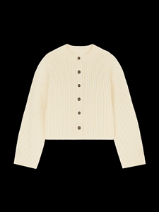 Cardigan da <span class=keywords><strong>Uomo</strong></span> in Maglia <span class=keywords><strong>con</strong></span> Logo Ricamato Personalizzato, Design <span class=keywords><strong>con</strong></span> Spalle Cadenti, 100% Cotone, Casual, Oversize - Product Image 3