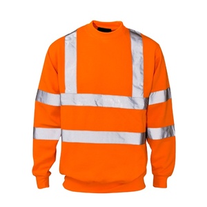 Wholesale Custom Logo Hi Vis <b>Sweatshirts</b> Fluorescent Reflective Safety <b>Work</b> <b>Sweatshirt</b> for Me Workwear - Product Image 1