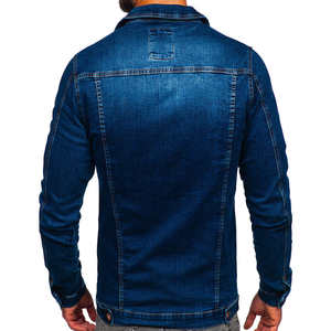 Chaqueta de Mezclilla para Hombre, 100% Algodón, Resistente al Viento, Informal, con Ajuste Cómodo y Logotipo Personalizado en la Parte Delantera - Product Image 2