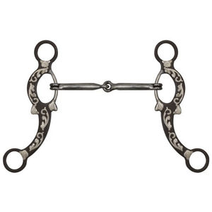 Bocado de Acero Negro para Caballos, Tipo Hackamore, con Cuerda y Nariz, Estilo Occidental, Reutilizable, para Uso Veterinario, Precio Económico al por Mayor - Product Image 1