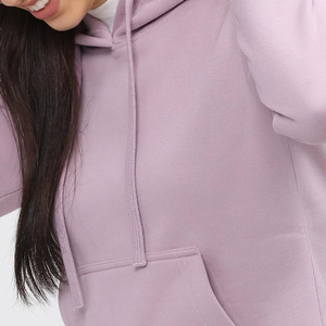 Haute qualité élégant surdimensionné Logo personnalisé hiver lettre sweat à capuche pour femme Streetwear pull polaire sweats à capuche en gros - Product Image 3