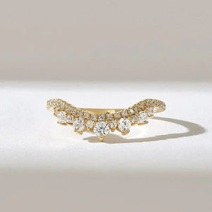 Anillo de Diamantes Moissanite de Oro de 10K de Lujo Diario, Simple, Exquisito, Elegante y Duradero, Joyería de Compromiso Perfecta para Bodas y Fiestas - Product Image 1