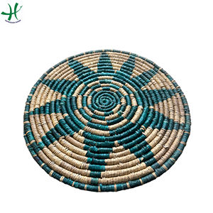 Best Seller <b>Round</b> Seagrass <b>PlaceMat</b>, Weaving <b>Placemat</b>, Eco-friendly Material, Natural Color - Product Image 2