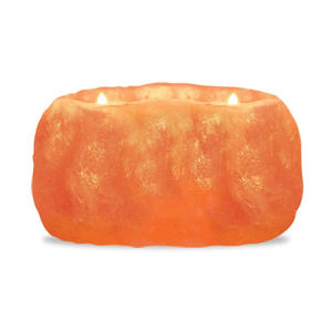 ที่ใส่เทียนแกะสลักเกลือหิมาลายันงานทำมือหินธรรมชาติสำหรับตกแต่งบ้าน - Product Image 1